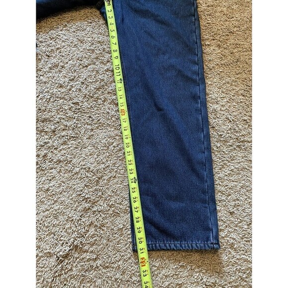 Rugged Wear Jeans Fleece Lined Denim Mens Size 36x32 Blue Straight Leg New - Picture 10 of 10
